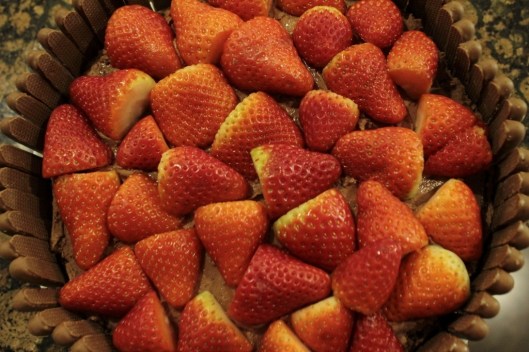 Chocolate finger Strawberry Cake