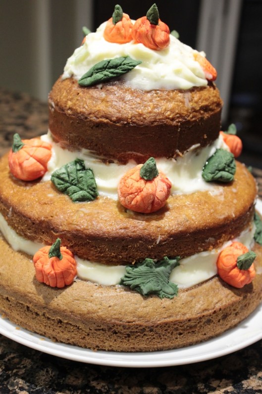 Pumpkin tier cake