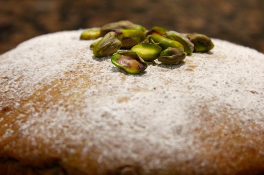 pistachio & olive oil cake