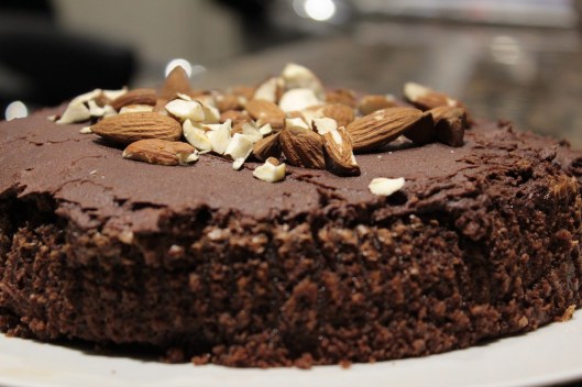 Almond Chocolate & amaretto cake