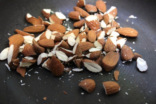 Chocolate, amaretto & almond cake