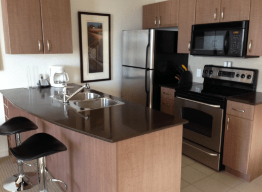 Example of kitchen in Downtown Apartment Vancouver
