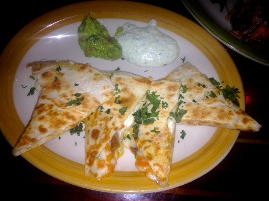 Goats cheese quesidillas